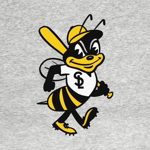 Salt Lake Bees - Retro Bee Mascot by sombreroinc